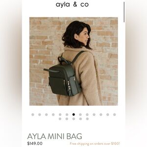 Ayla & Co mini diaper bag